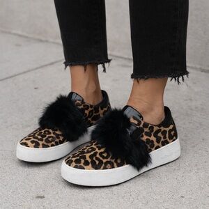 Michael Kors Maven Calf Hair Platform Sneakers Women’s Size 10